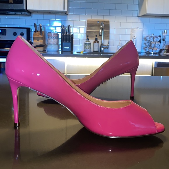 NWT Eldof Peep Toe 3.5” Heel Pump in Rose - Picture 7 of 12
